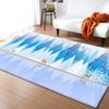 Cedar Deer Living Room Area Rug Beach Ocean 3D Carpet for Boys Girls Bedroom Rug Soft Play Floor Mat Anti-Slip Bathroom Mat