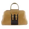 Old Gucci Handbag Vintage Brown Calfskin Women Used