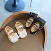 Baby Girls Leather Shoes Children Casual Flats Kids Kindergarten Toddlers Princess Bow-knot Mary Janes Square Toes 21-30 Sweet