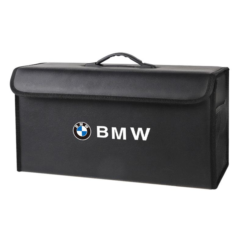 CDKO4 Leather Car Trunk Collapsible Organizer Foldable Storage Box For BMW X1 X2 X3 X5 X4 X6 X7 G30 G20 G32 G11 G12 F40 F30 Stickers