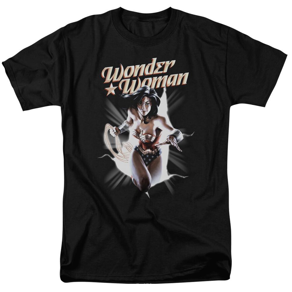 Wonder Woman WW Break Out T Shirt Licensed Comic Book Movie Tee Black