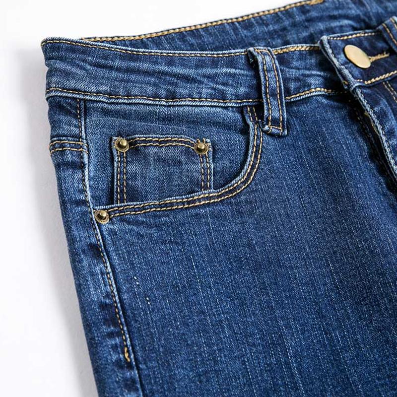 Новые корейские модные женские джинсы с высокой талией, эластичные обтягивающие тонкие повседневные простые джинсовые брюки-карандаш, женские весенне-осенние женские брюки, одежда 2951