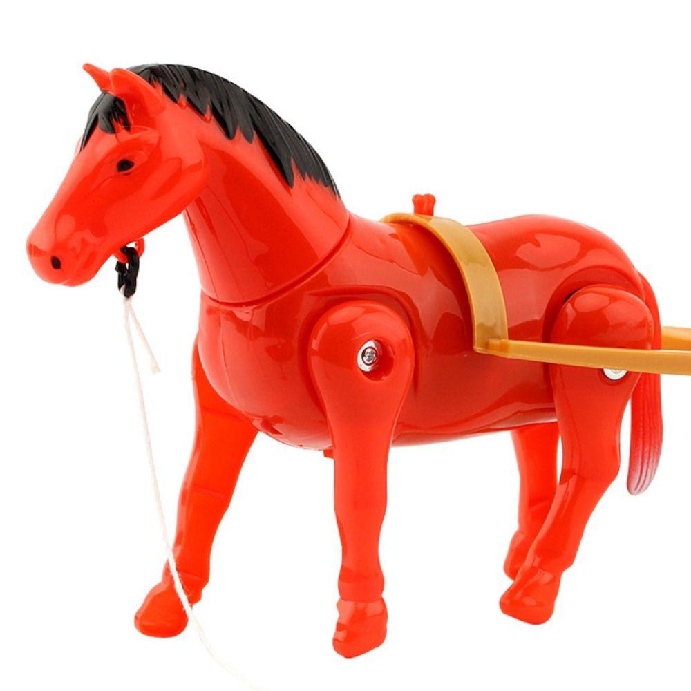 Plastic Electric Horse Model Funny Simulation Toys Horse Circling Toy Children Early Learning Tool