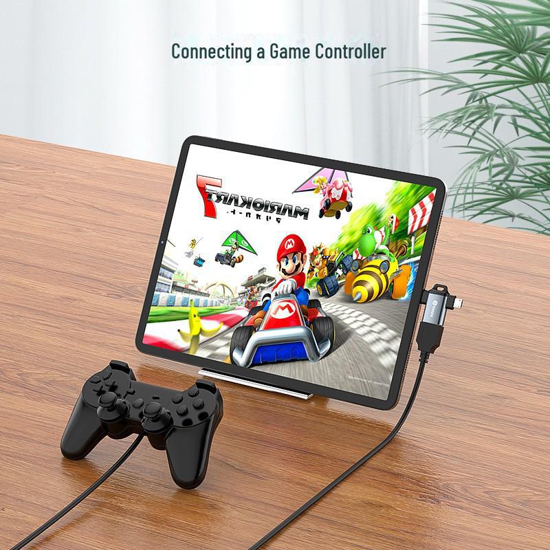 Biaz Двойной OTG-адаптер: Переходник Type-C и Micro USB на USB-флешку