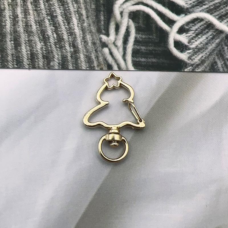 Handmade Metal Rotating Chick Keychain with Christmas Bell and Color Retention.