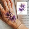 1 Sheet Rose Butterfly Flower Temporary Tattoos For Women Hand Arm, Fake Tattoo Sticker Waterproof Long Lasting Realistic Tatoos