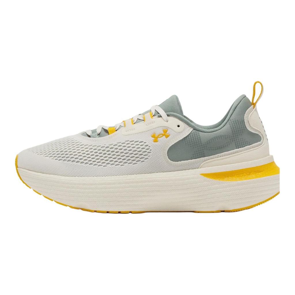 Under Armour Infinite Elite 2 Амортизирующая Поддержка Низкий Верх Тренировочные Для Бега На Длинные Дистанции Мужские Бежево-Зеленые Кроссовки 3028169-280