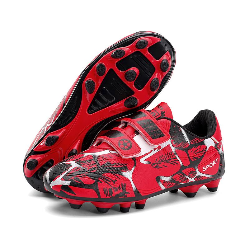 Новые детские футбольные бутсы с низким верхом, длинные шипы, сломанные шипы, мужские и женские соревновательные тренировочные профессиональные кроссовки Jinjiang