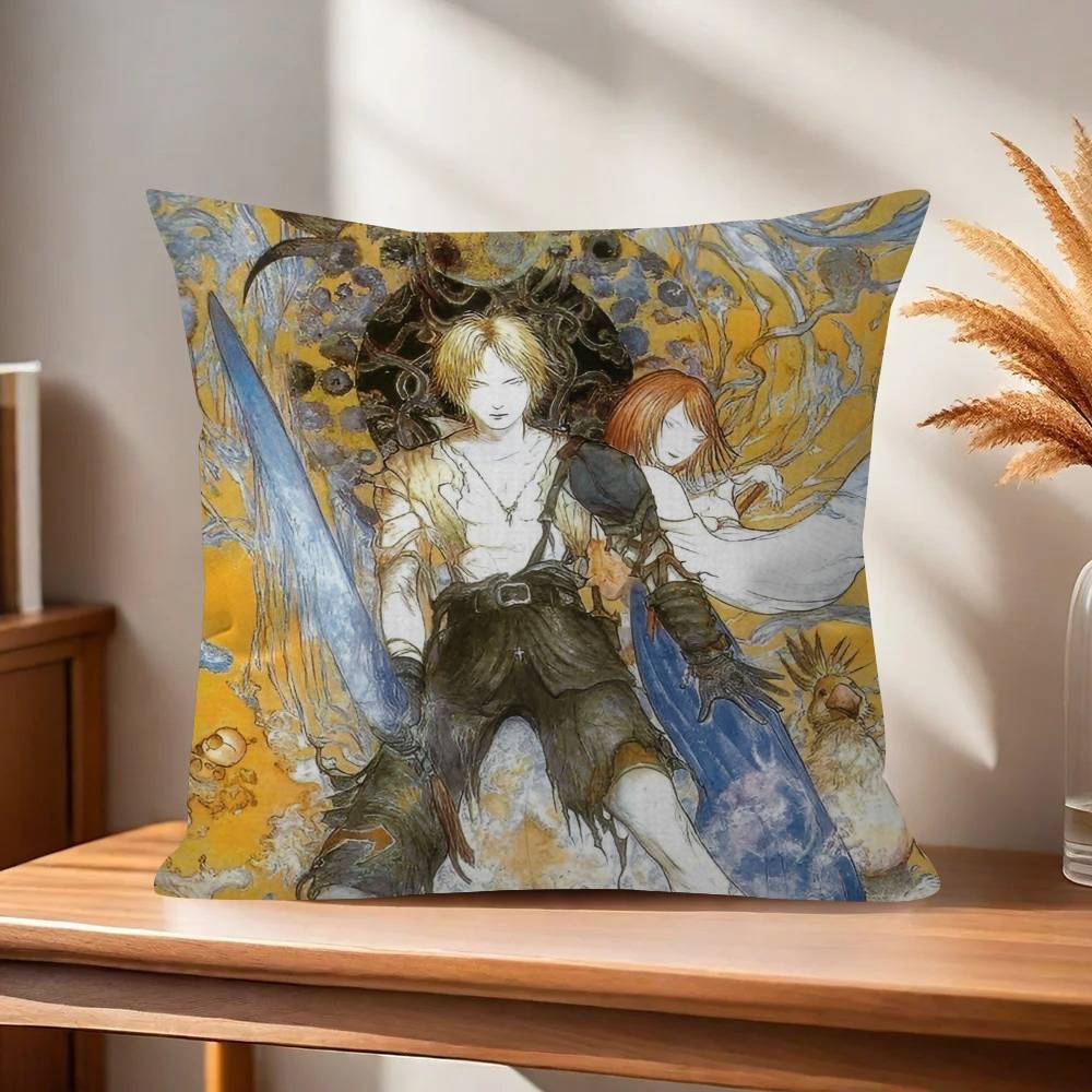 Painting YYoshitaka Amano Art Pillow Gift Home Office Decoration Bedroom Sofa Car Cushion Cover case x