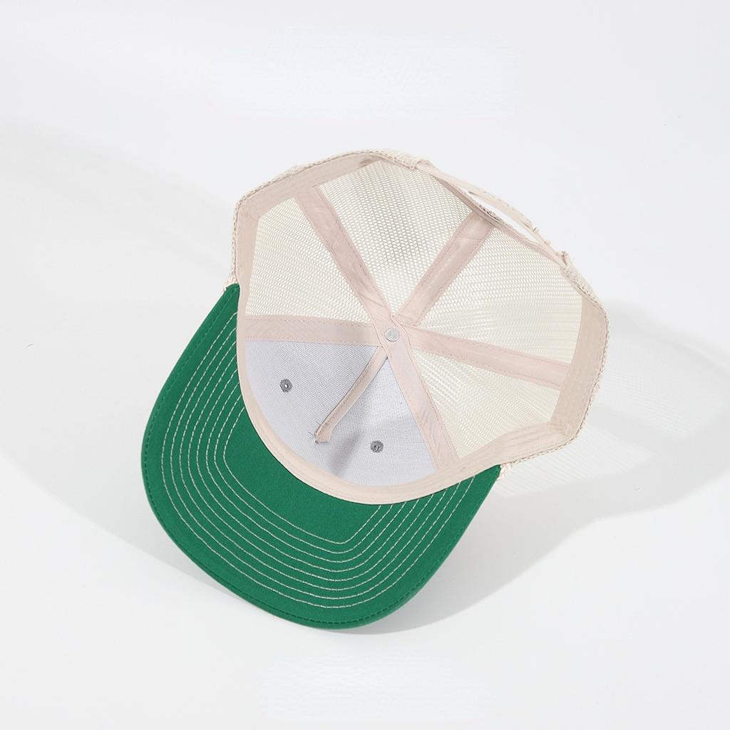Vintage Style Baseball Hat Solid Breathable Waterproof Gold Copper Buckle Unisex Casual Summer Advertising Travel Daily Use Mesh