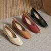New Shoes for Women Chunky Heels Pumps Concise Designer Soft Leather High Heels Shoes OL Daily Dress Shoes