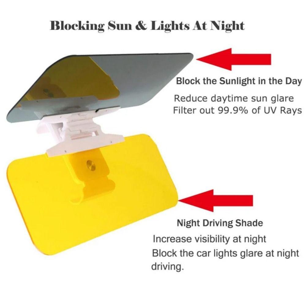 Universal Car Auto Sun Visor 2 in 1 Sunshade Plate Car Windshield Extender Day and Night
