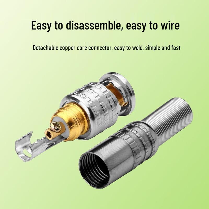 BNC Solderless Coaxial Cable Connector