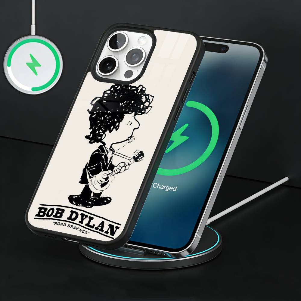 Bob D-Dylan Singer Phone Case For iPhone17,16,15,14,13 Plus,Pro Max Magnetic For Magsafe Wireless Charging