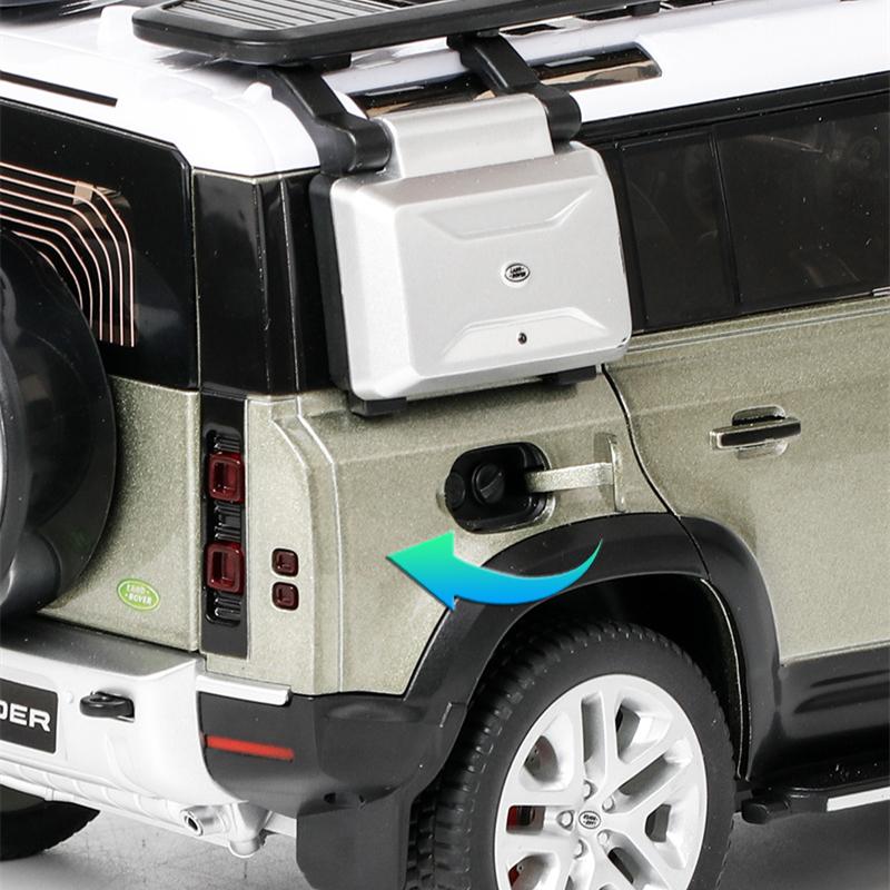 1/18 Range Rover Defender Внедорожник Сплав Модель Автомобиля Литьевой Металл Игрушка Внедорожные Транспортные Средства Модель Автомобиля Звук и Свет Симуляция Подарок