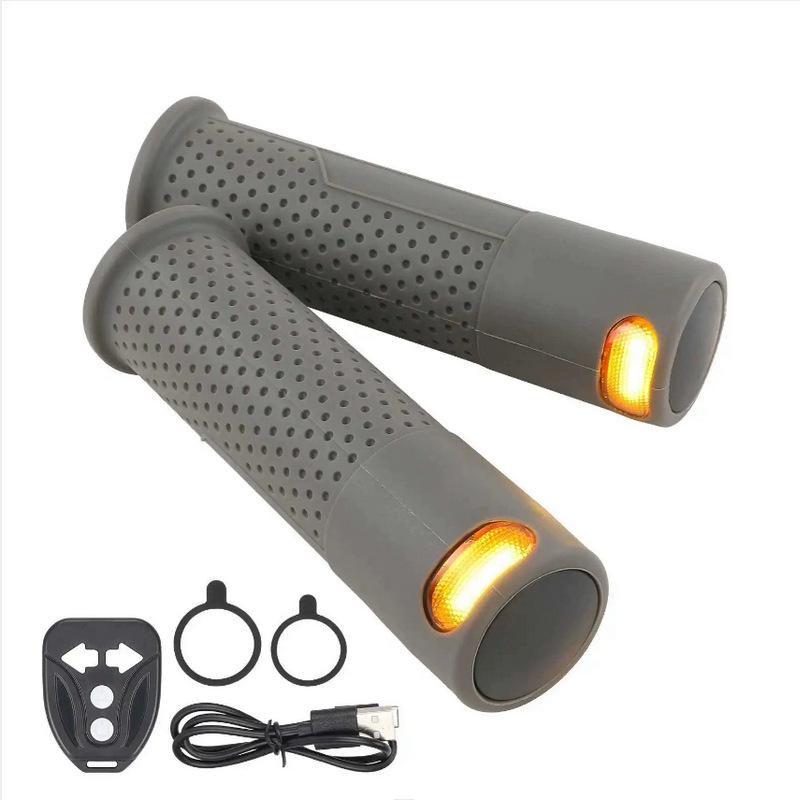 LED Scooter Handlebar Lights – DRL & Turn Signal with 4 Modes, USB Rechargeable Warning Lights for E-Scooters less