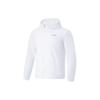 Li Ning Running Series Solid Color Zip-Up Hooded Sports Jacket Men Jackets White AFDU163-2