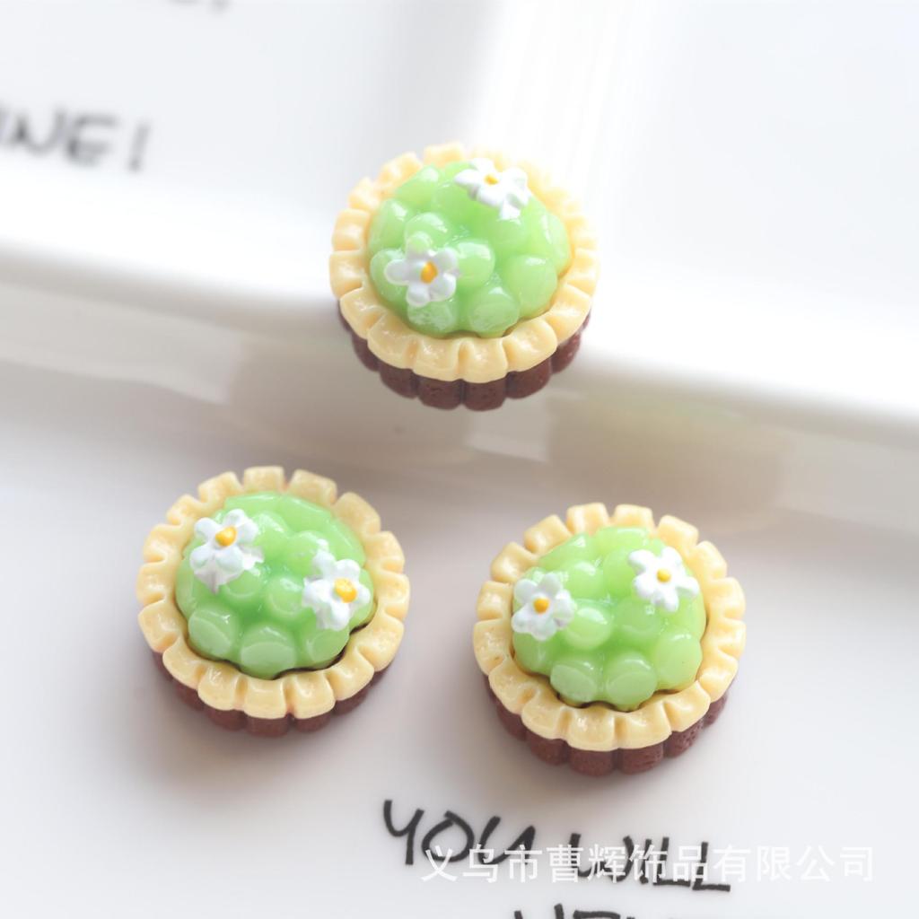 Realistic Rose Cake Food Play Cream Glue Mobile Phone Case Keychain Pendant Resin Jewelry Accessories