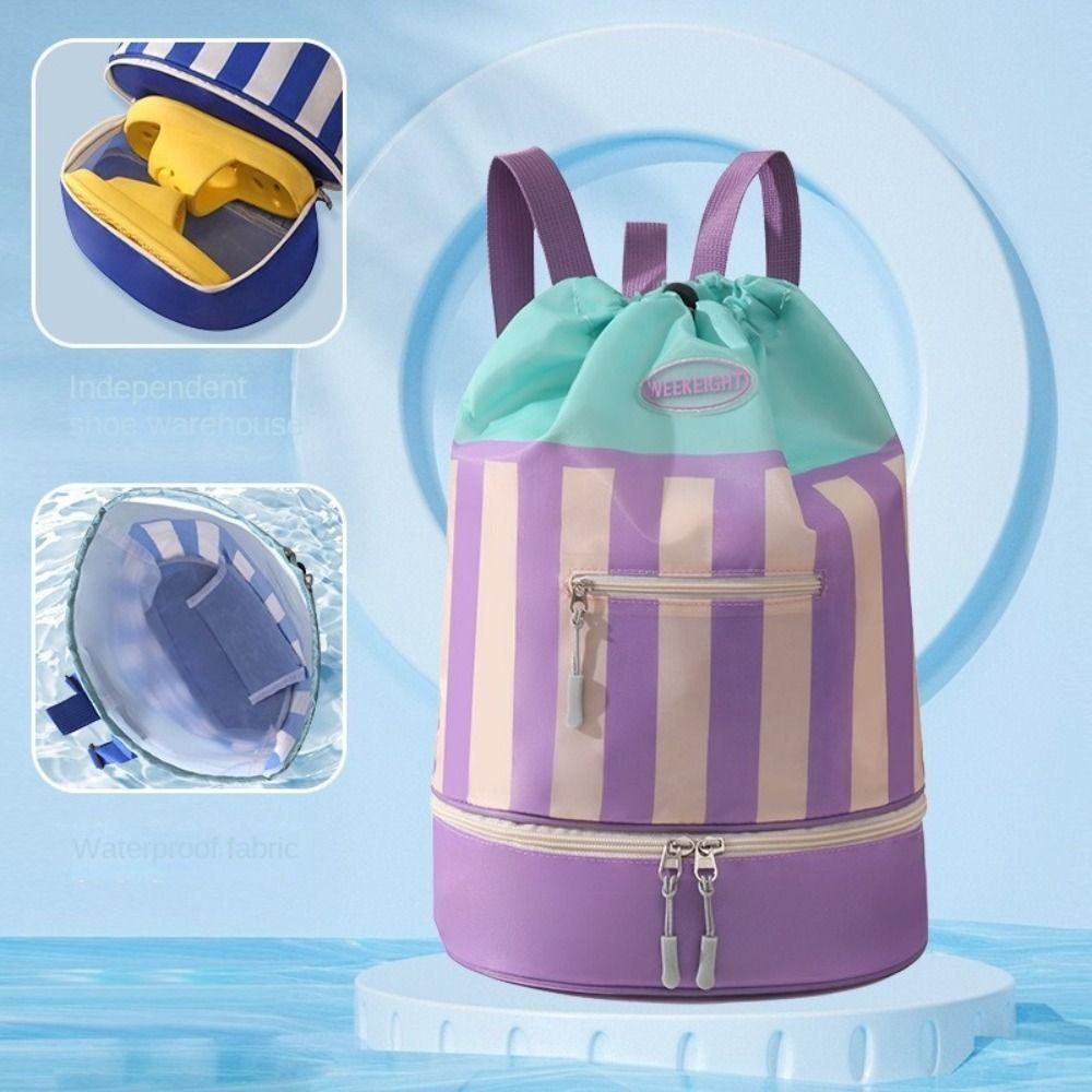 Lightweight Children's Swimming Backpack Large Capacity Toiletry Storage Bag Outdoor
