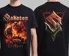 Sabaton Legends Обложка S Щит Логотип Двусторонний Унисекс Футболка Унисекс Футболка