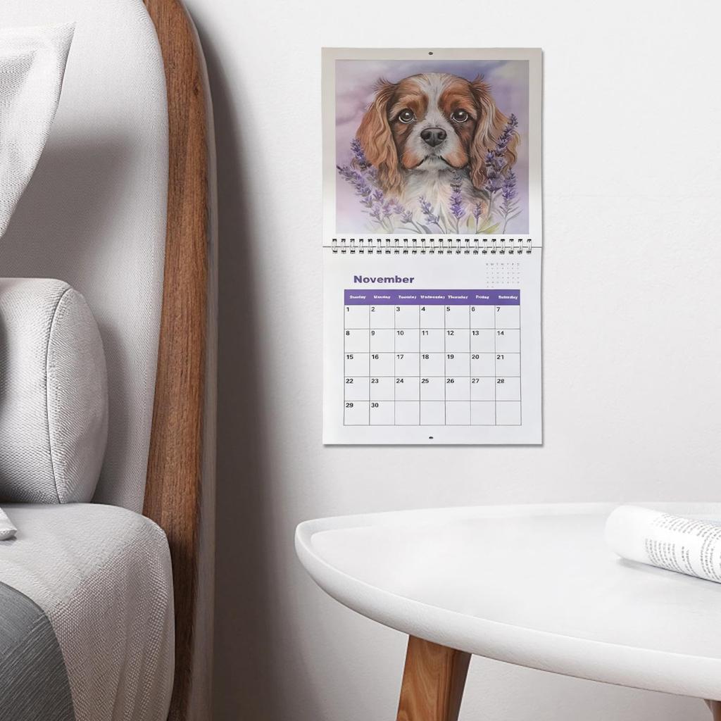 Мультяшный календарь с щенками, Смешной настенный календарь с собаками для любителей собак