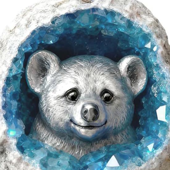 Акриловое подвесное украшение в виде животного, синий искусственный кристалл, отверстие, белка, божья коровка, птица, коала, опоссум, паук, подвеска на рождественскую елку, 2D плоское украшение