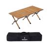 HODTOWN Portable Wood Grain Aluminum Camping Table