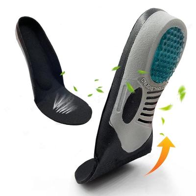 1 пара нейтральных черных спортивных амортизирующих стелек из ЭВА, подходящих для игры в баскетбол, бега, длительного стояния и пешего туризма