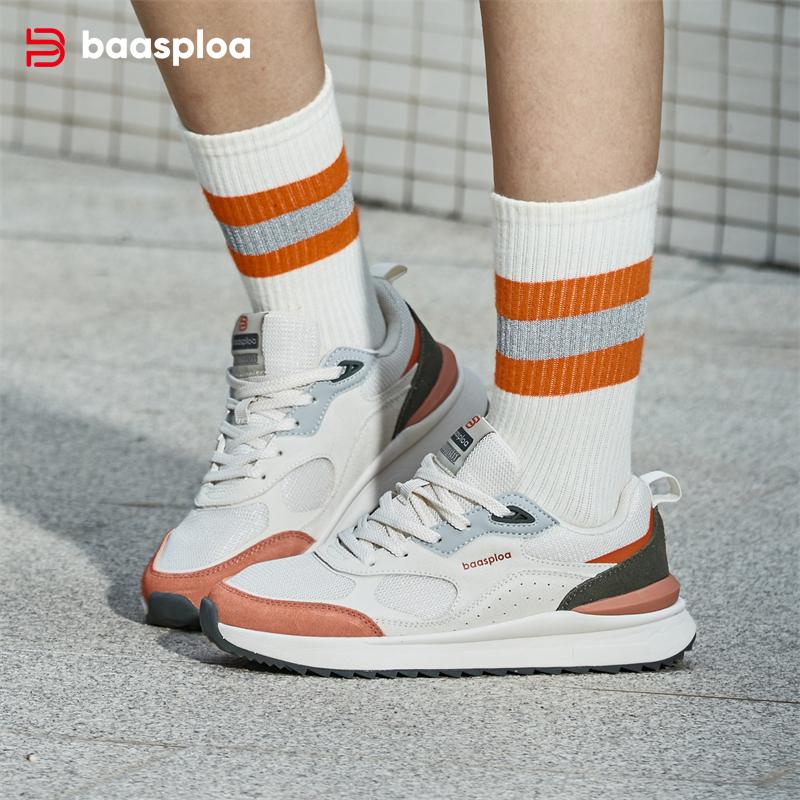 BAASPLOA Женская повседневная спортивная обувь с сетчатой поверхностью, дышащая, нескользящая, удобная брендовая женская обувь для бега на открытом воздухе, повседневная спортивная женская обувь