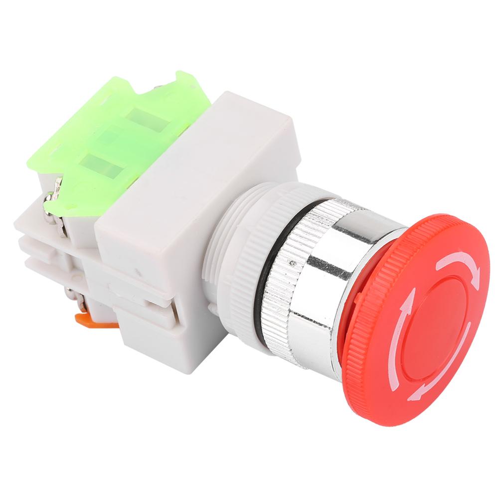 Self Locking Emergency Stop Mushroom Push Button Switch 22mm Mount LAY37 11ZS