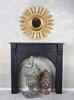 Decorative mirror, golden, louis style, round, baroque, 70 cm