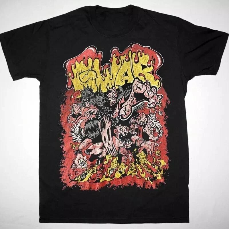 Gwar Tour 1984 T- Shirt Short Sleeve Cotton Black Men Full Size S to 5XL Unisex T-Shirt