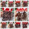 2pcs Kids Headwear Children's Bow Wig Cute Red Bowknot Hairclip Baby Wig Hairpin  New Year Festive