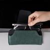 AIHQR1 Car Sun Visor Suede Leather Glasses Case Sunglasses Clips For Porsche Cayenne Panamera Macan Boxster Cayman 718 911 Sticker
