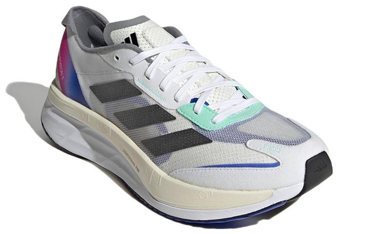 Adizero Boston Adidas 11 'White Lucid Blue Fuchsia' HQ3693