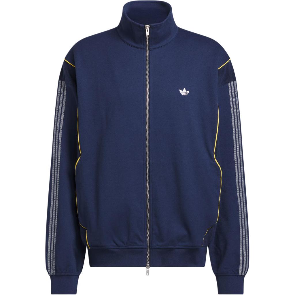 adidas Оригинальная городская террасная спортивная кофта в полоску, свободная куртка с длинным рукавом для мужчин JZ0548