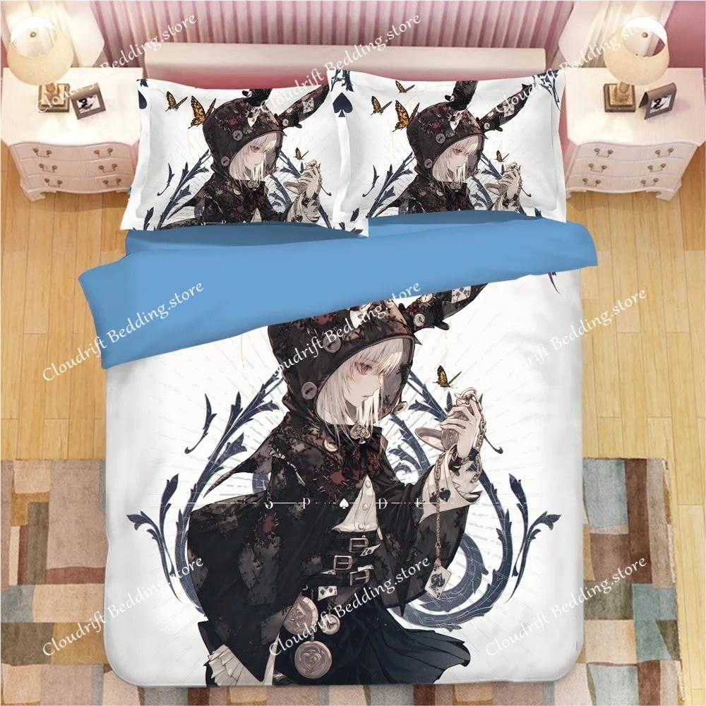 Манга DATE A LIVE Комплект постельного белья Япония Мультфильм Аниме Пододеяльники Наволочки Токисаки Куруми Комплект пододеяльника Постельное белье