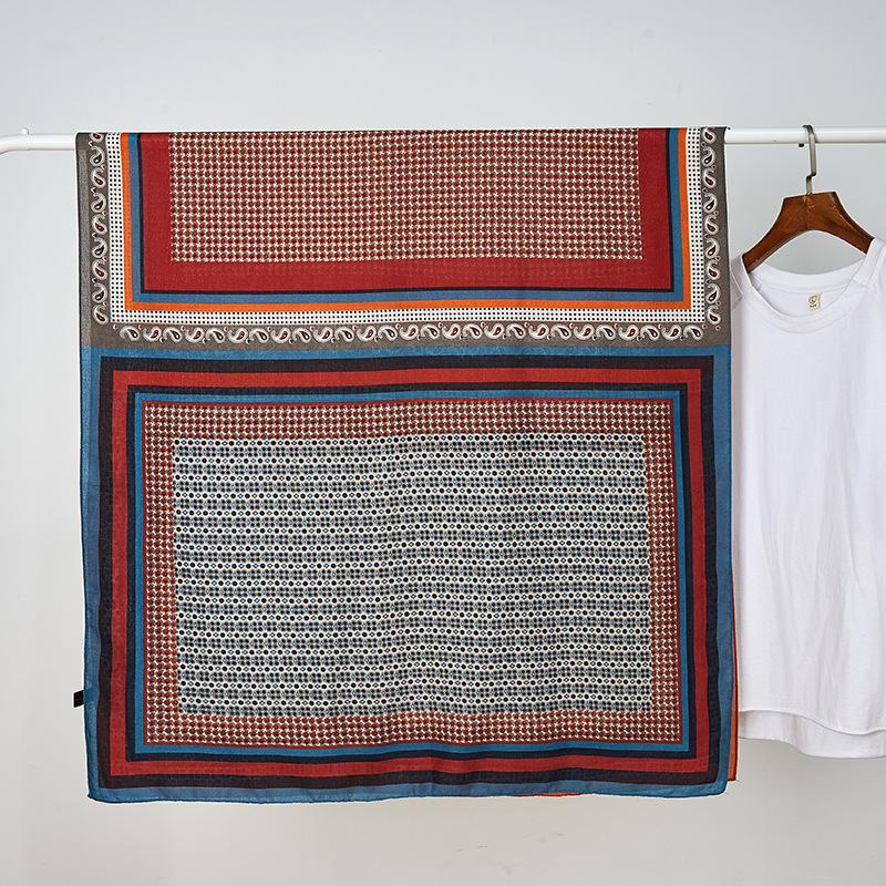 Cashew Dot Autumn and Winter New Scarf Female Warm Neck Long Beach Towel Sunscreen Imitation Cotton Shawl