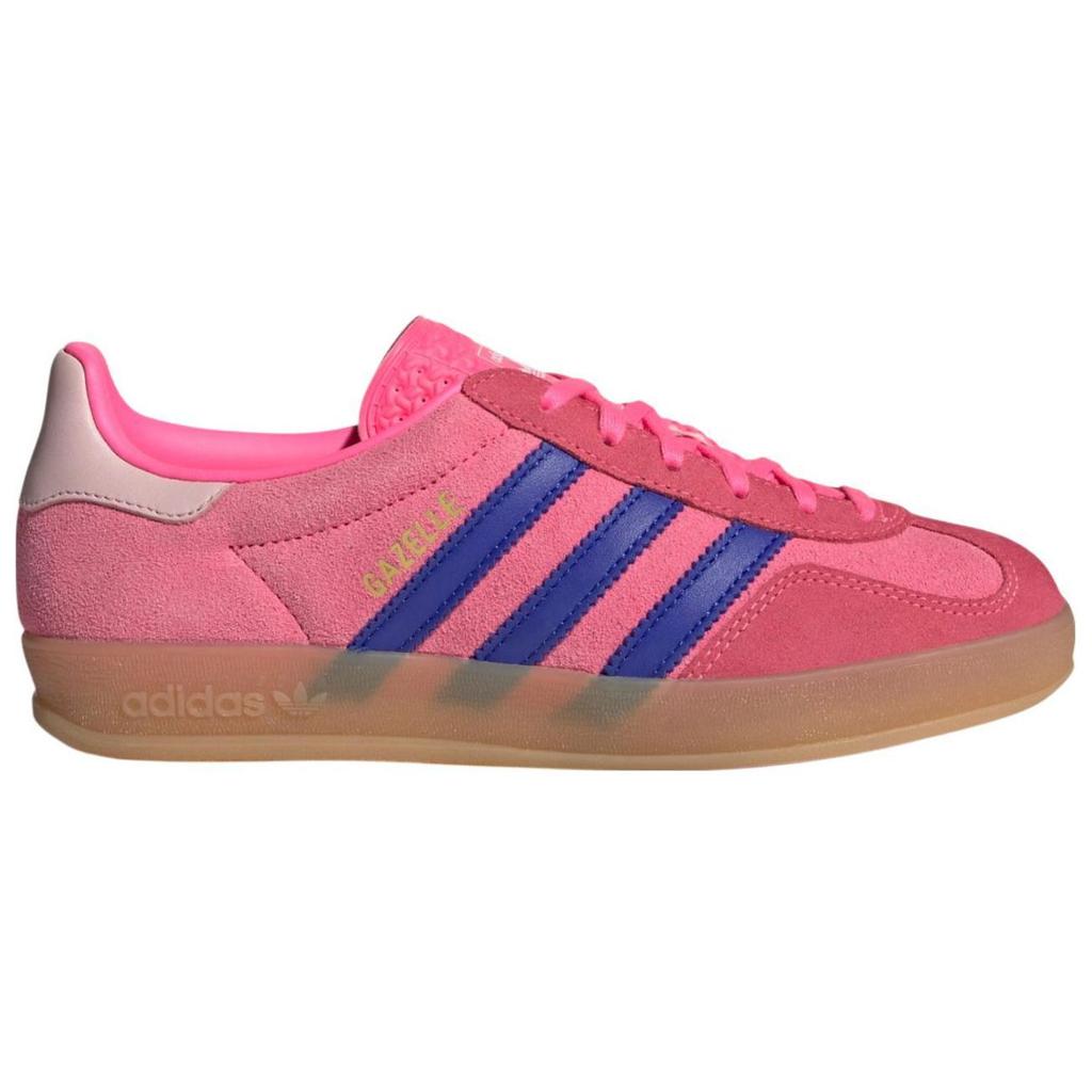 adidas Gazelle Indoor Ярко-розовые Синие Женские Кроссовки Прозрачно-розовые Резиновая подошва JQ0194