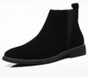Fashion Men's Classic Retro Chelsea Boots Cow Suede Genuine Leather Men Trendy Ankle Boot Mens Casual Short Boots High-Top Shoes