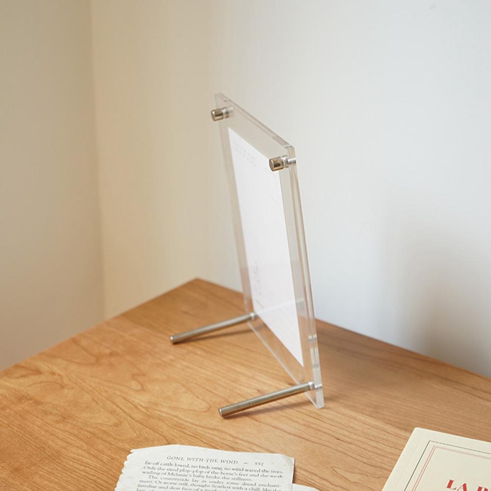 Business License Box Photo Frame Display Stand Painting Art Table Brand New