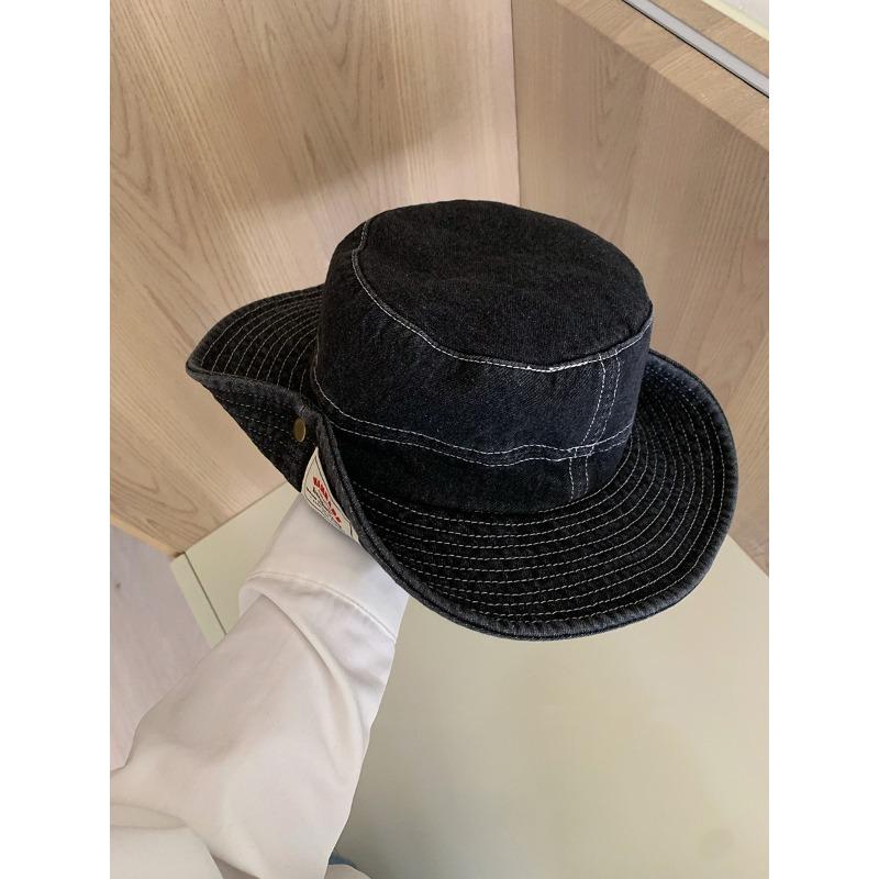 Западная джинсовая шляпа от солнца женская новая для альпинизма, походов, кемпинга, выстиранная джинсовая шляпа-панама с загнутыми полями