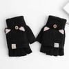 Knitted Wool Finger Gloves Thicken Glove Bracers Fashion Winter Gloves  For Woman Winter Warm