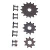 3 шт. 9T 11T 15T звездочки из высокопрочной стали и замыкающие звенья цепи для цепей T8F