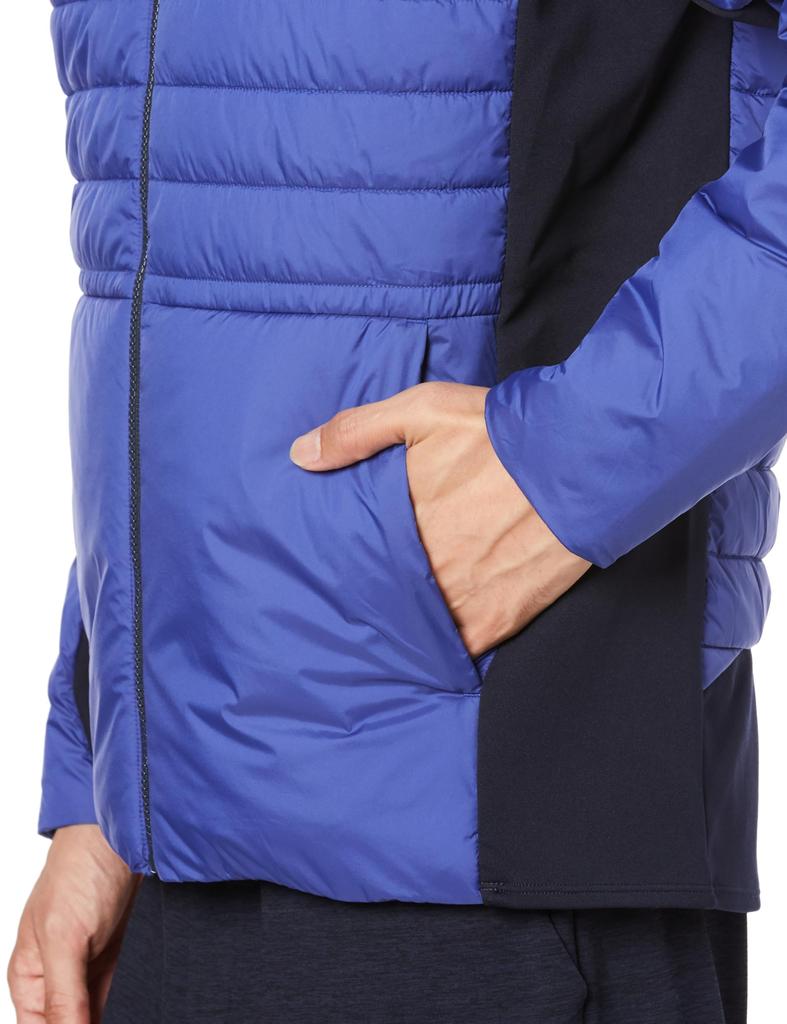 Ветровка Descente AERO CAPSULE Hybrid с капюшоном на молнии, легкая, теплая, водоотталкивающая, эластичная, для тренировок O [Move Sports] BLNV(DMMWJC40)