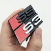 2026 3D ABS Chrome Black Logo S3 S4 S5 S6 S7 S8 Emblem Car Front Grill Badge For AQ3 S 3 4 5 6 7 8 Auto Styling Accessories