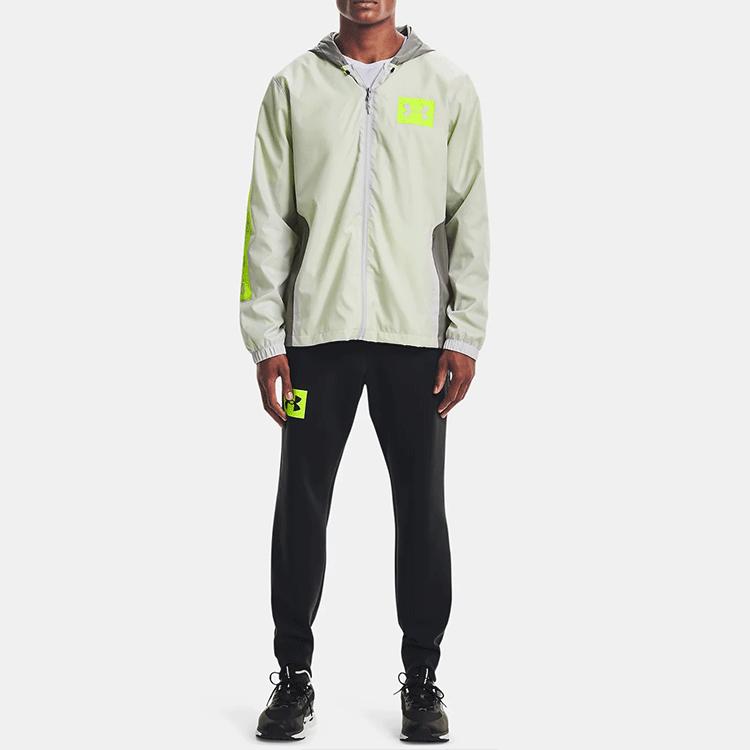 Under Armour Куртка мужская с защитным капюшоном и логотипом Summit Series Color Block, дымчато-серая 1366224-014