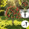 Yousheng Artificial Topiary Ball 24 Inch Faux Boxwood/Pine Tree/Rose/Lavender Shrub with Ground Spike Fake Bushes Trees for Outdoor Indoor Garden