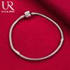 925 Sterling Silver Solid Snake Chain Bracelet Fashionable Wedding Jewelry