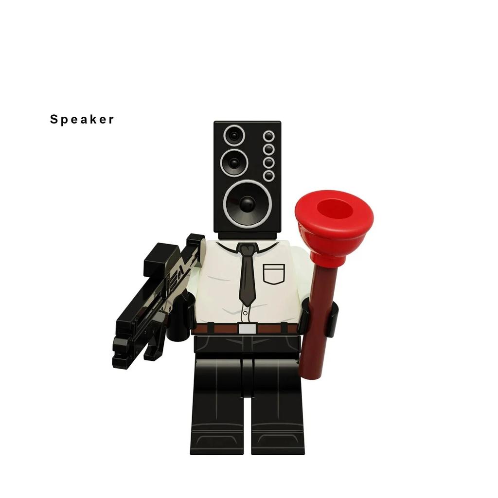 KDL818 LG1009 туалет аниме мультфильм кирпичи куклы оператор спикер ТВ человек мини-игрушки фигурки строительные блоки